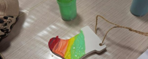 Wizyta przed świętami w Bibliotece Publicznej w Dąbiu