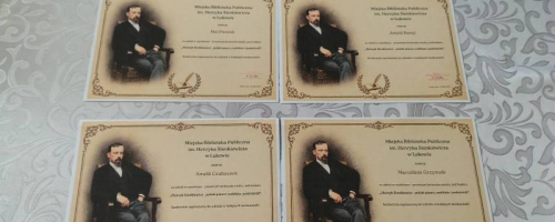 Laureatki powiatowego konkursu czytelniczo-prasowego